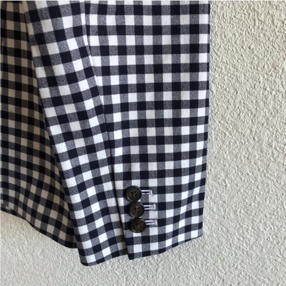 J. Crew Parke blazer in gingham bi-stretch cotton blend - Picture 7 of 9
